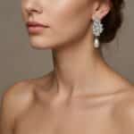 ⁦Jacqueline Crystal Earring⁩ – תמונה ⁦2⁩