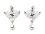 White Orchid Earrings
