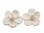 White Petal Earrings