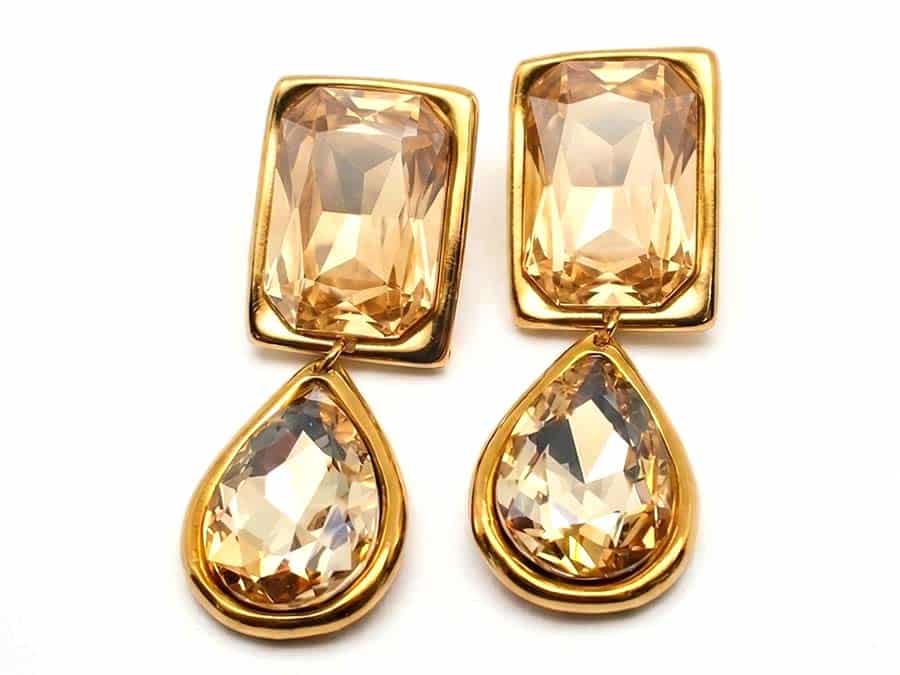 עגילי שמפניה Champagne Earrings – תמונה 1