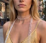 ⁦Crystal long Necklace⁩ – תמונה ⁦4⁩