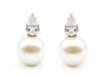 Teardrop & Pearl Earrings - Image 3